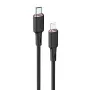 ACEFAST MFI USB-C to Lightning kabelis 1,2 m, 30 W, 3 A, juodas (C2-01)