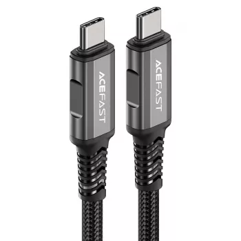 ACEFAST C1-09 USB-C į USB-C USB4 PD3.1 5A 1m laidas - pilka/juoda