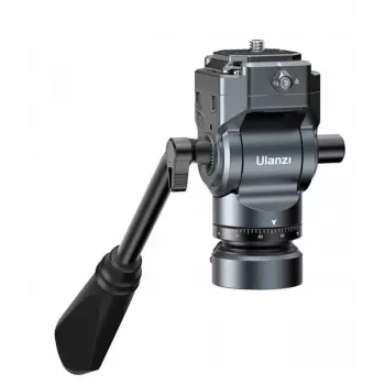 Ulanzi F38 Fluid Video Head 360° Panoramic Oil Damping Tripod Head with Arca-Swiss Quick Release, 3kg Load Capacity, Aluminum Alloy, Black