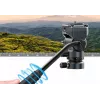 Ulanzi F38 Fluid Video Head 360° Panoramic Oil Damping Tripod Head with Arca-Swiss Quick Release, 3kg Load Capacity, Aluminum Alloy, Black