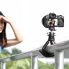 Ulanzi Claw Flexible Tripod Pro su Cold Shoe ir 3x 1/4 inch sraigtais kamerai, išmaniajam telefonui, veiksmo kamerai