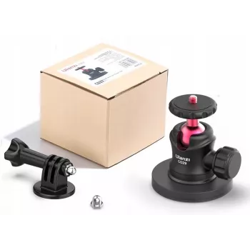 Ulanzi C029 Magnetinis Siurbtukinis Laikiklis su 3D Rutuline Galvute, skirtas GoPro, DJI, Insta360, SJCAM, Xiaomi