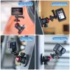 Ulanzi C029 Magnetinis Siurbtukinis Laikiklis su 3D Rutuline Galvute, skirtas GoPro, DJI, Insta360, SJCAM, Xiaomi