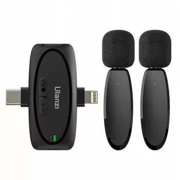 Ulanzi V6 belaidis garso perdavimo rinkinys – USB-C + Lightning