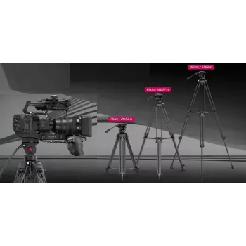 ULANZI MT-81 Trikojis su Fluid Galvute Filmavimui, 8kg Apkrova, 155cm Aukštis