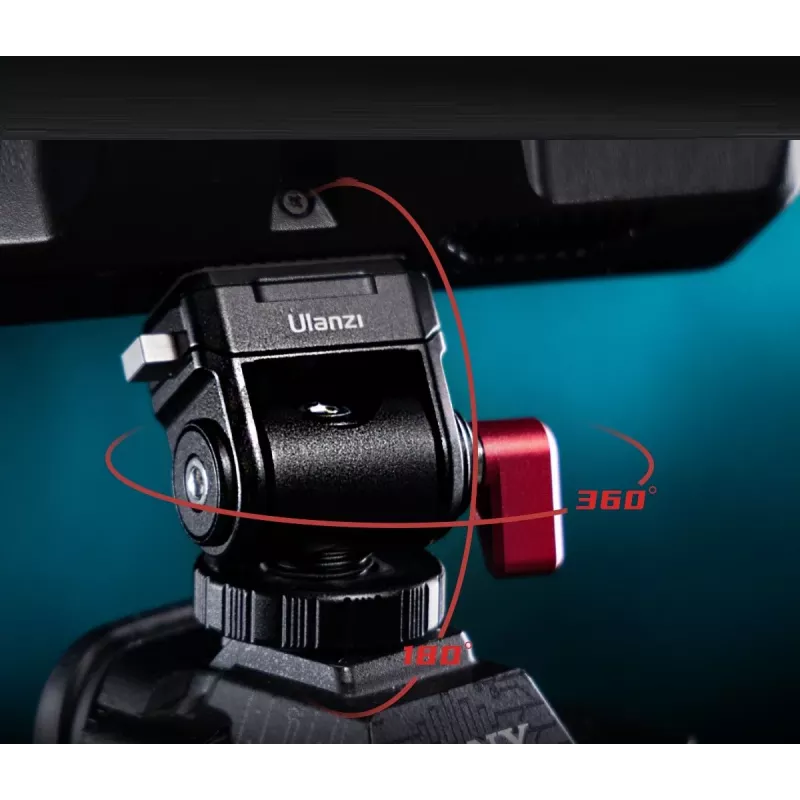 ULANZI Quick CO01 3D 360° Monitor Mount su 1/4 inch varžtu, juodas