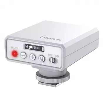 Ulanzi F12 GN12 RGB LED Video Light su Cold Shoe adapteriu, 2500K-9000K, 6W, 2000mAh, White
