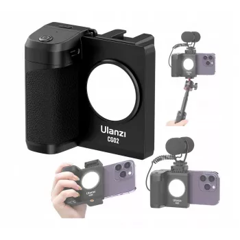 ULANZI CG02 Smartfono Laikiklis su Bluetooth Nuotolinio Valdymo Pulteliu ir LED Šviesa