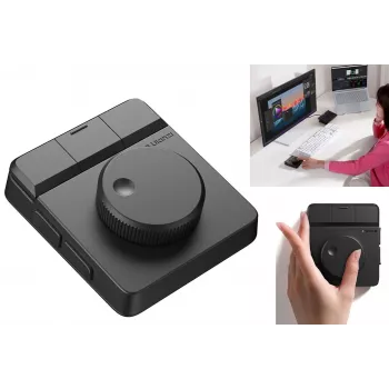 ULANZI D100H Bluetooth 5.0 Haptic Video Controller su sukamuoju rankenėle ir OLED ekranu