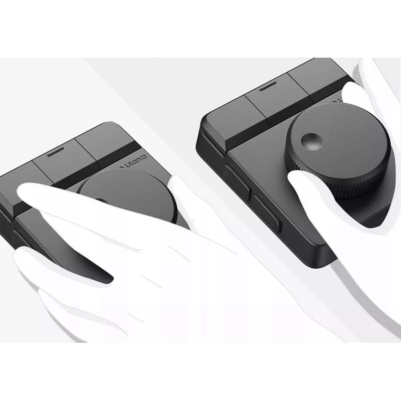ULANZI D100H Bluetooth 5.0 Haptic Video Controller su sukamuoju rankenėle ir OLED ekranu