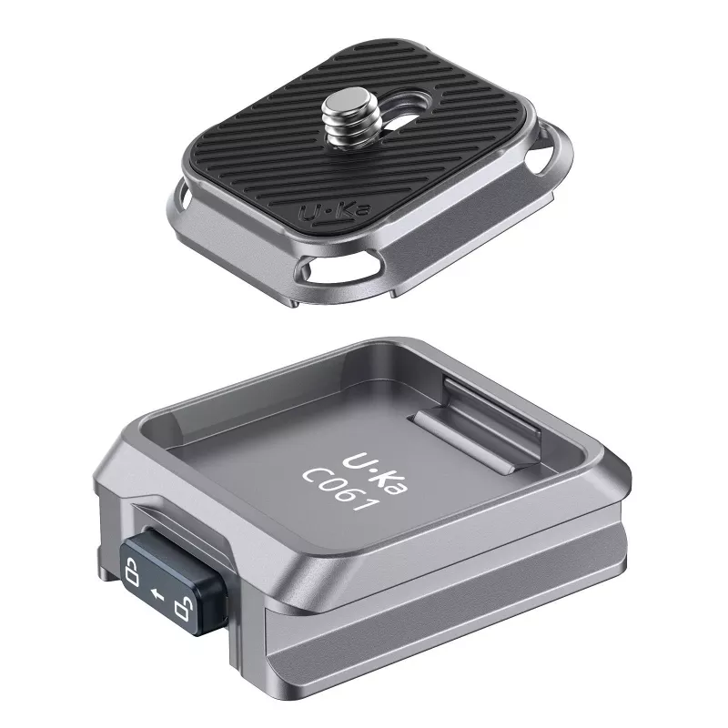 ULANZI C061 Greito atleidimo plokštės adapteris, skirtas DJI RS 2/3/4 serijos gimbals - suderinamas su Arca-Swiss