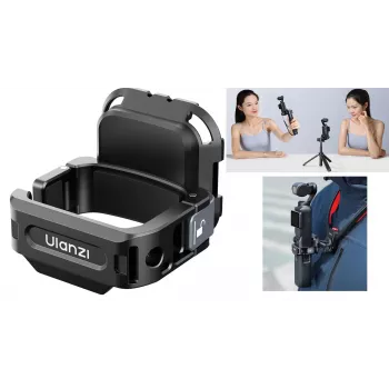 ULANZI PK13 greito atsegimo laikiklis, skirtas DJI Osmo Pocket 3, GoPro, 1/4 colio sriegis, juodas