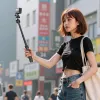 ULANZI MT90 2-in-1 Tripod Selfie Stick with Quick Release for Smartphone and Camera, Black