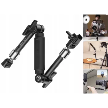Ulanzi TA10 Magic Arm 3-Sekcijų 43cm 4.5kg Aliuminio Lydinys Juodas