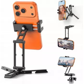 ULANZI SK29 Magic Arm Telefono Trikojo Laikiklis su Arca-Swiss Greito Atleidimo Plokšte, 1/4 Colio Sriegiu, Cold Shoe, Juodas