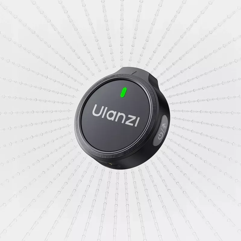 ULANZI A21 Dual Wireless Lavalier Microphone for iPhone Lightning, 100m Range, Charging Case