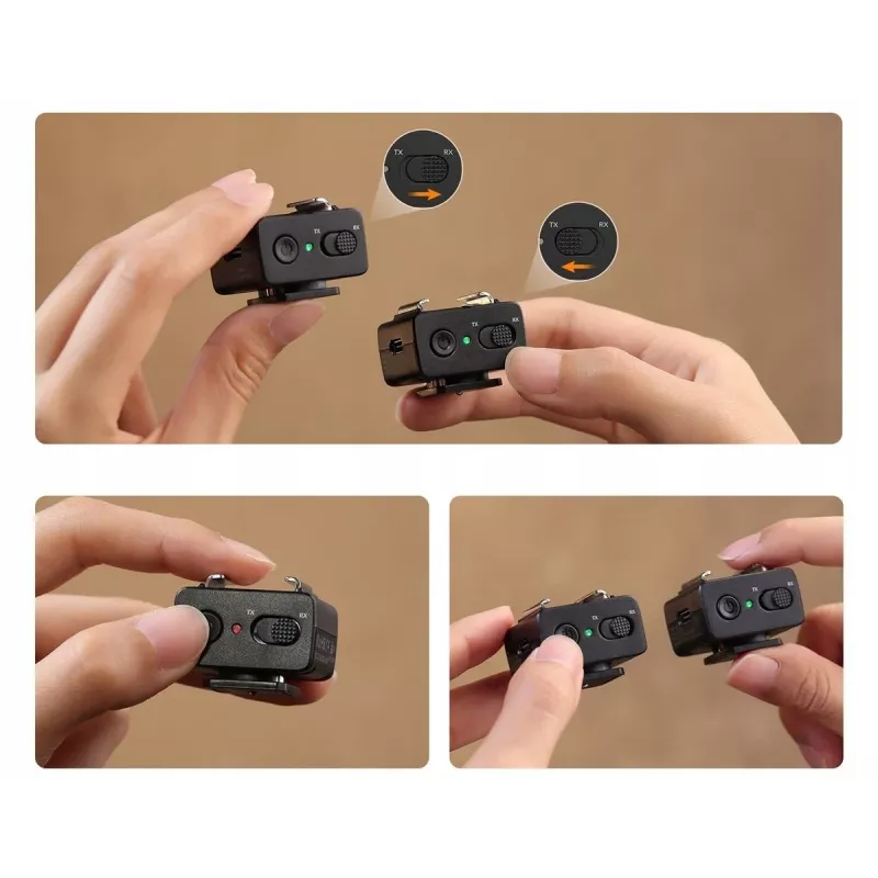 ULANZI LA10 2.4GHz belaidis sinchronizatorius TX/RX USB-C