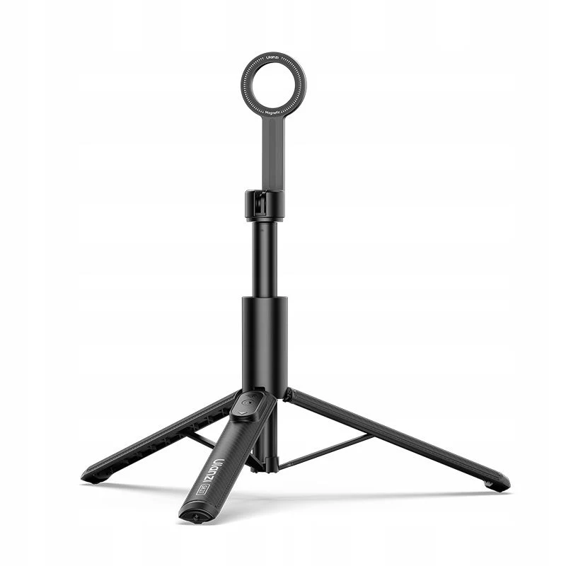 ULANZI SK27 2-in-1 Selfie Stick Tripod su MagSafe magnetiniu laikikliu, 165 cm ištraukimu, Bluetooth nuotolinio valdymo pultu, juoda