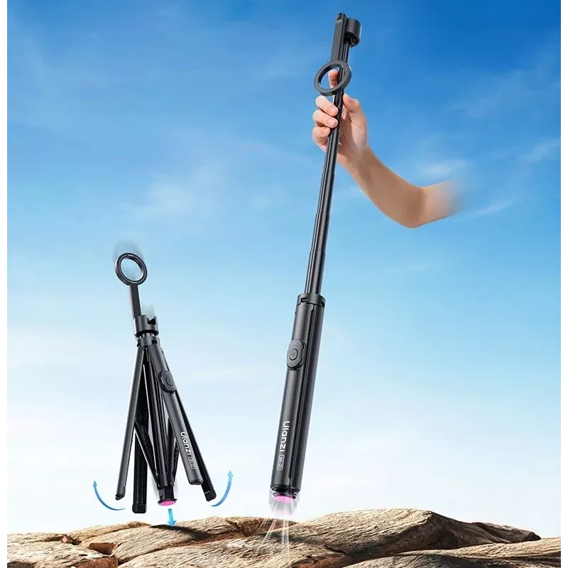 ULANZI SK-21 Auto-Open 2-in-1 Tripod & Selfie Stick 180cm su MagSafe magnetiniu telefono laikikliu ir Bluetooth nuotolinio valdymo pulteliu