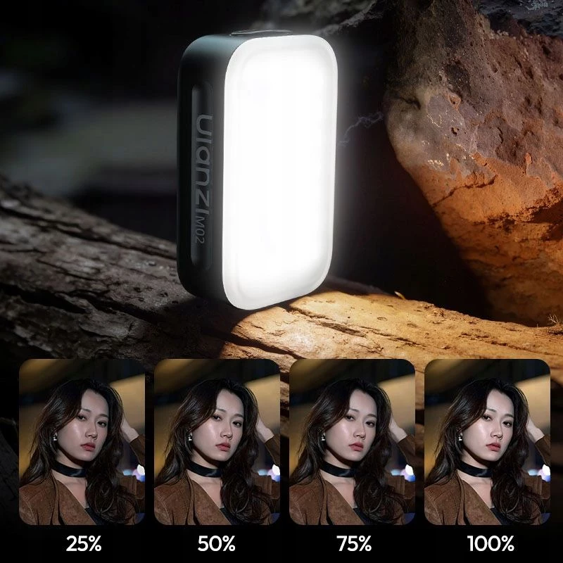 ULANZI M02 LED vaizdo šviesos šaltinis su MagSafe, 7W, 5600K, USB-C