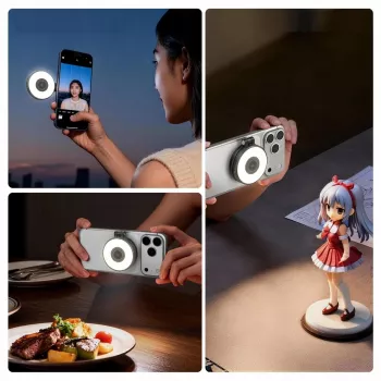 ULANZI LM21 LED Video Light su MagSafe, 2500K-9000K, 6W, Baltas