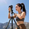 ULANZI CO81 Mantis Tripod with Arca-Swiss QR Plate, 1/4 inch Screw, for Camera/Phone/Vlog