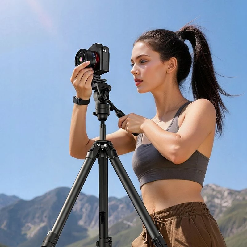 ULANZI CO81 Mantis Tripod with Arca-Swiss QR Plate, 1/4 inch Screw, for Camera/Phone/Vlog