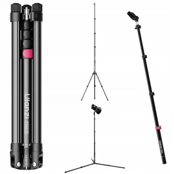 Ulanzi TT43II Mini Trikojis / Apatinis Apšvietimo Stovas – 43 cm, 2 kg apkrova, juodas
