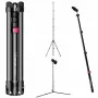 Ulanzi TT43II Mini Trikojis / Apatinis Apšvietimo Stovas – 43 cm, 2 kg apkrova, juodas