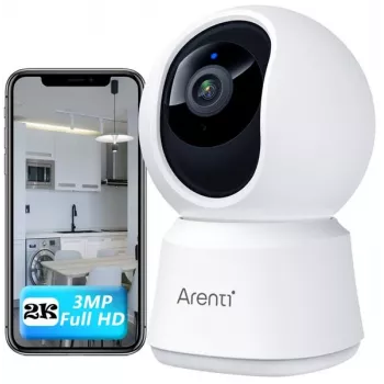 Arenti P2T vidaus belaidė kamera 3MP/2K su pasukimu ir privatumo režimu