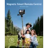 TELESIN Selfie Stick Tripod su Bluetooth nuotolinio valdymo pulteliu 80m, skirtas GoPro Hero 13 12 11 10 9 Max Max2