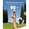 TELESIN Selfie Stick Tripod su Bluetooth nuotolinio valdymo pulteliu 80m, skirtas GoPro Hero 13 12 11 10 9 Max Max2