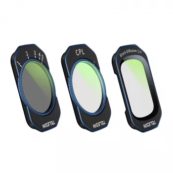 Telesin S5-FLT-44-TDJ CPL / VND / Black Mist 1/4 filtrų rinkinys, skirtas DJI Osmo Pocket 4/3