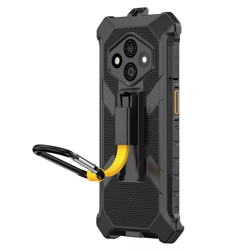 Ulefone RugKing 3 Pro tvirtas apsauginis dėklas su diržo segtuku - juodas