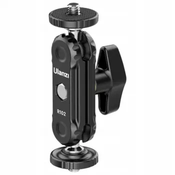 ULANZI R102 Magic Arm 9cm Dual 1/4 inch Thread Mini Articulating Arm for Camera Rig Vlogging