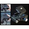 Ulanzi UKA08 Arca-Swiss greito atlaisvinimo plokštelė su 1/4 colio varžtu, juoda
