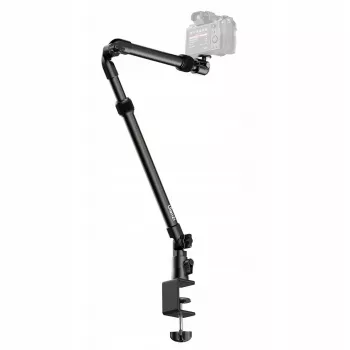 Ulanzi ZJ02 Super Clamp / Crab Clamp su 1/4 inch ir 3/8 inch sriegiais, aliuminio lydinys, juoda