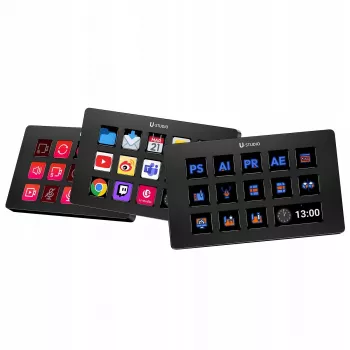 Ulanzi Stream Deck D200 Konsola - 15 Programmable Keys, 3 Rotary Encoders, RGB Backlit, USB-C, Mechanical Hot-Swappable Switches