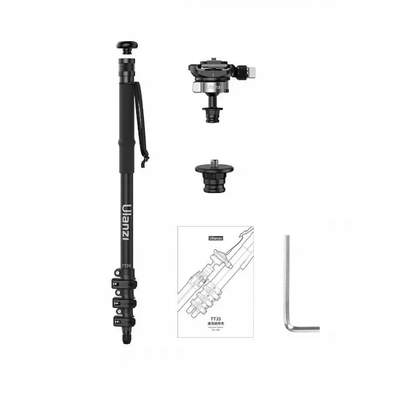ULANZI TT35 Professional Carbon Fiber Monopod 130cm su Fluid Galvute DSLR Fotoaparatui