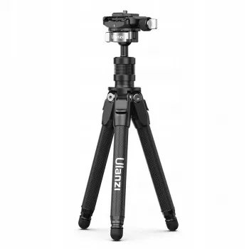 ULANZI TT35 Anglies Pluošto Mini Trikojis 28cm su Rutuline Galvute, 1/4 colio Sraigtu, Arca-Swiss Plokštele, DSLR/Mirrorless/Action Camera/Smartphone, Juodas