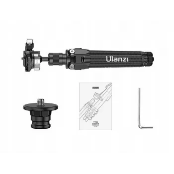 ULANZI TT35 Anglies Pluošto Mini Trikojis 28cm su Rutuline Galvute, 1/4 colio Sraigtu, Arca-Swiss Plokštele, DSLR/Mirrorless/Action Camera/Smartphone, Juodas