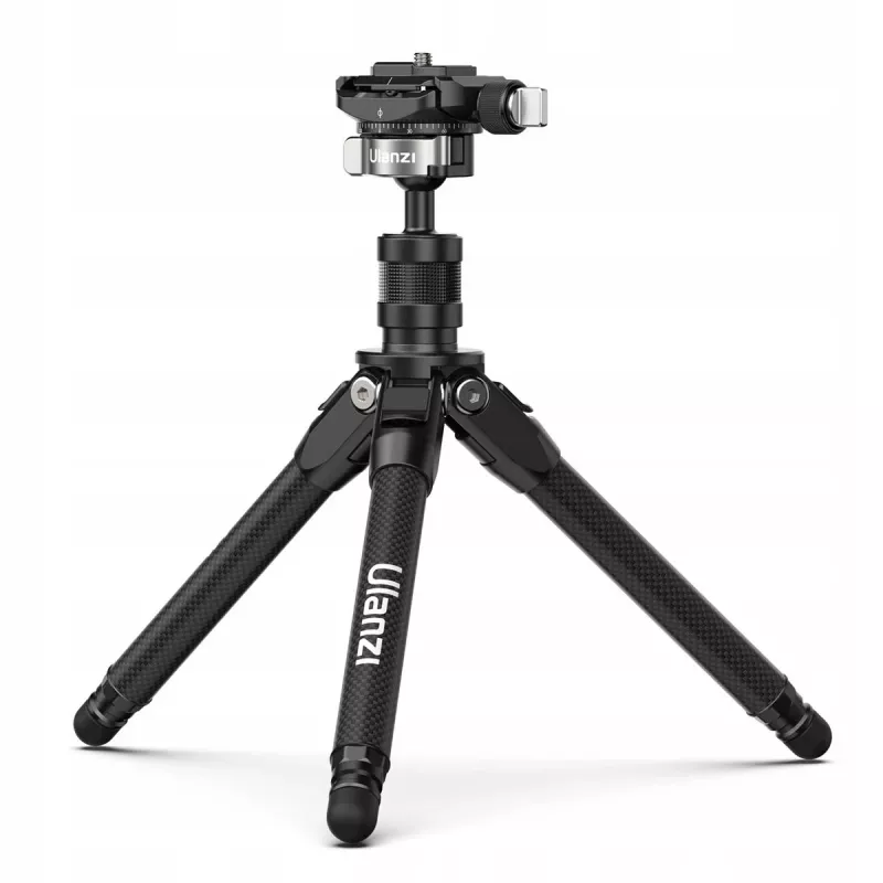 ULANZI TT35 Anglies Pluošto Mini Trikojis 28cm su Rutuline Galvute, 1/4 colio Sraigtu, Arca-Swiss Plokštele, DSLR/Mirrorless/Action Camera/Smartphone, Juodas