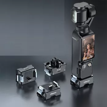 Ulanzi PK-10 Adapter, skirtas DJI Osmo Pocket 3 – 1/4 inch Arca-Swiss GoPro laikiklis