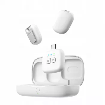 Ulanzi A30 Tiny belaidžių garsą perduodantis rinkinys – USB-C, baltas
