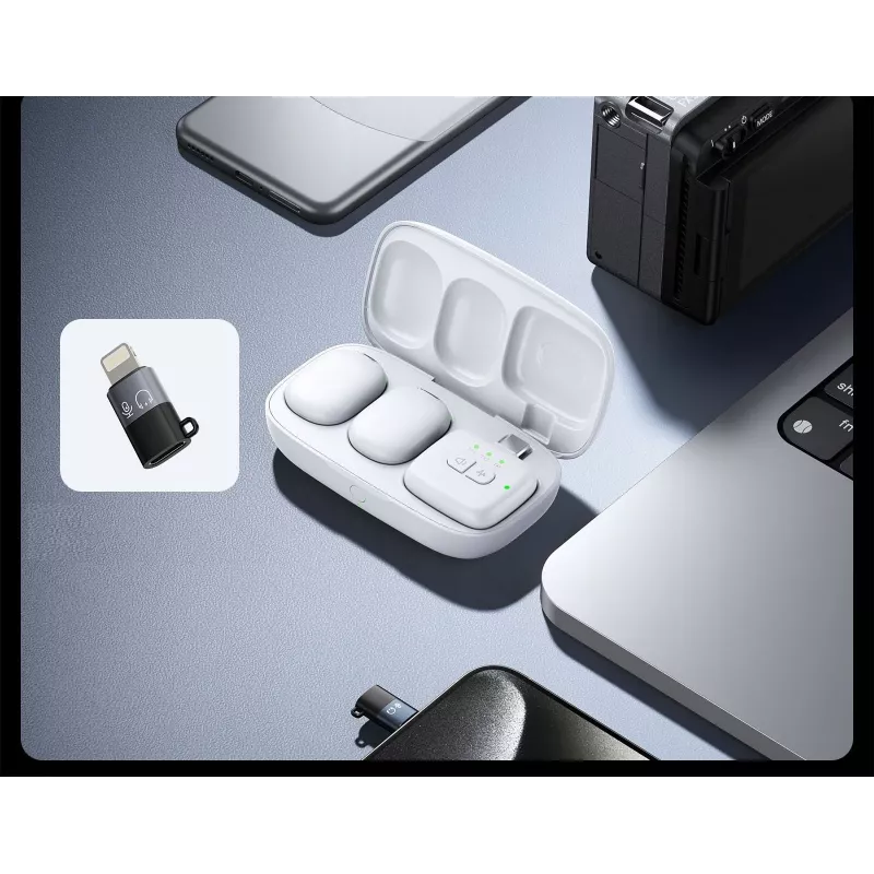 Ulanzi A30 Tiny belaidžių garsą perduodantis rinkinys – USB-C, baltas