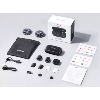 Ulanzi A30 Tiny belaidis garso perdavimo rinkinys - USB-C, juodas