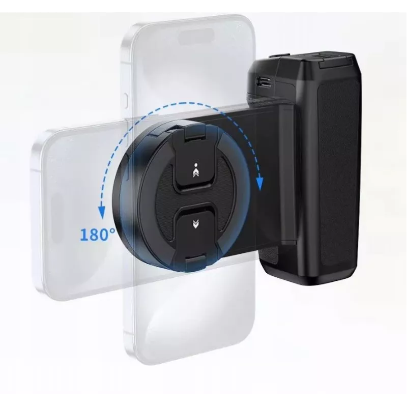 Ulanzi MA35 MagSafe magnetinis laikiklis su Bluetooth nuotolinio valdymo pulteliu ir 1/4 colio trikojo tvirtinimu, skirtas iPhone