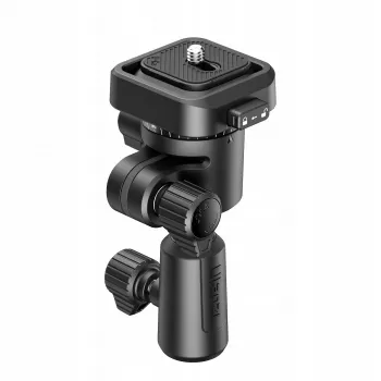 ULANZI F38 Quick Release Mount Adapter su 16mm kaiščiu ir 12mm kaiščio imtuvu, 1/4 inch-20 sraigtas, juodas