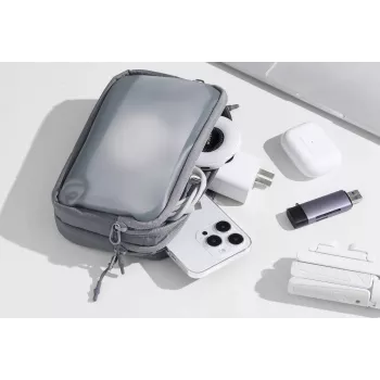 ULANZI BP15 Travel Case priedams, baterijoms, laidams, kortelėms, telefonui – vidutinio dydžio – juoda