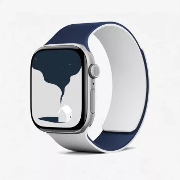 Moft Snap Duo Reversibilus laikrodžio dirželis, skirtas Apple Watch 1-5/6/7/8/9/10/11/SE/SE 2/SE 3/Ultra/Ultra 2/Ultra 3 (42/44/45/46/49 mm) Navy Blue / Misty Cove